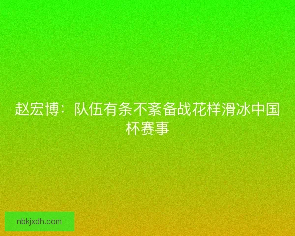 赵宏博：队伍有条不紊备战花样滑冰中国杯赛事